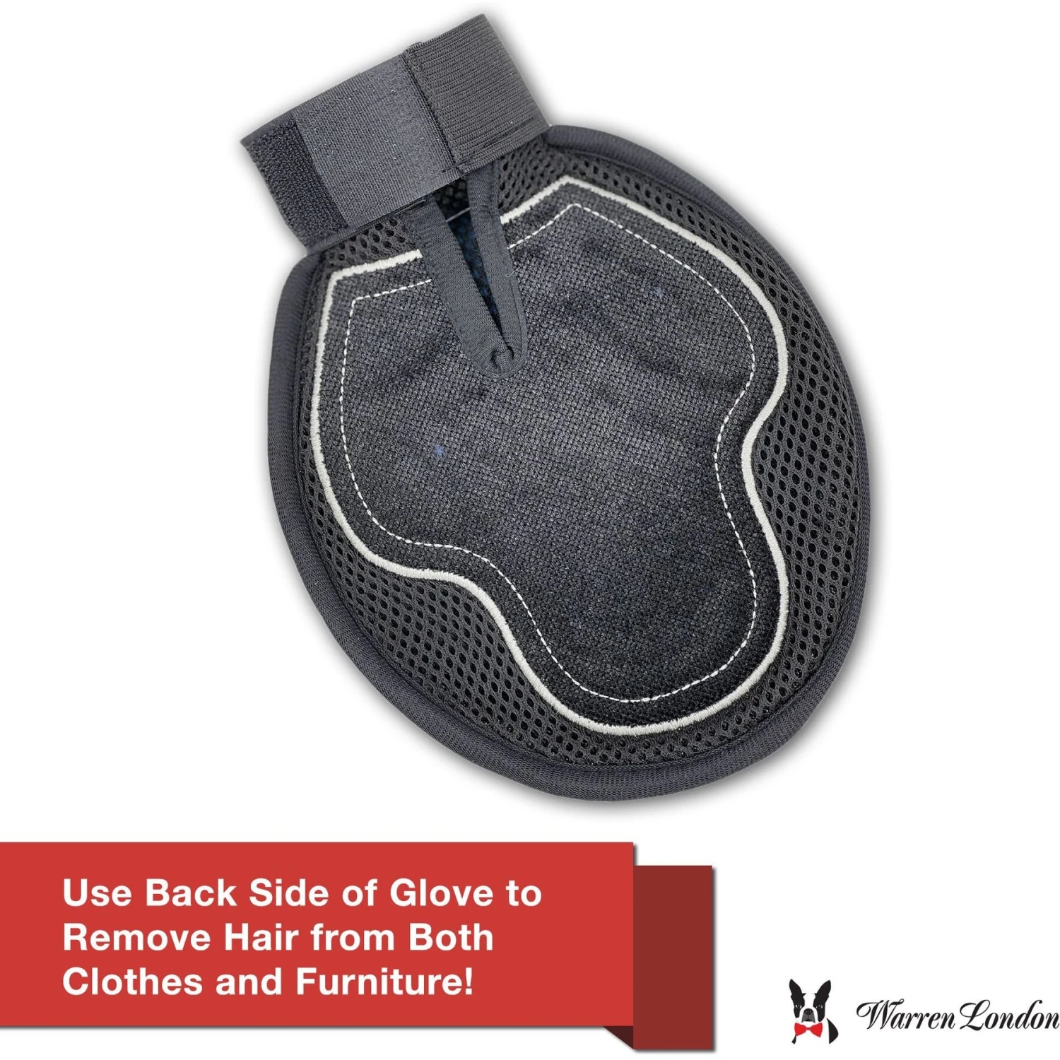 Warren London 2-in-1 Grooming Glove Dog Brush 4 Warren London 2-in-1 Grooming Glove Dog Brush - Image 4