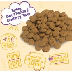 Charlee Bear Natural Bear Crunch Grain-Free Turkey, Sweet Potato & Cranberry Dog Treats -Pet Wellness 89510 PT2. AC SS1800 V1588769870