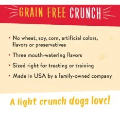 Charlee Bear Natural Bear Crunch Grain-Free Turkey, Sweet Potato & Cranberry Dog Treats -Pet Wellness 89510 PT3. AC SS1800 V1588769872