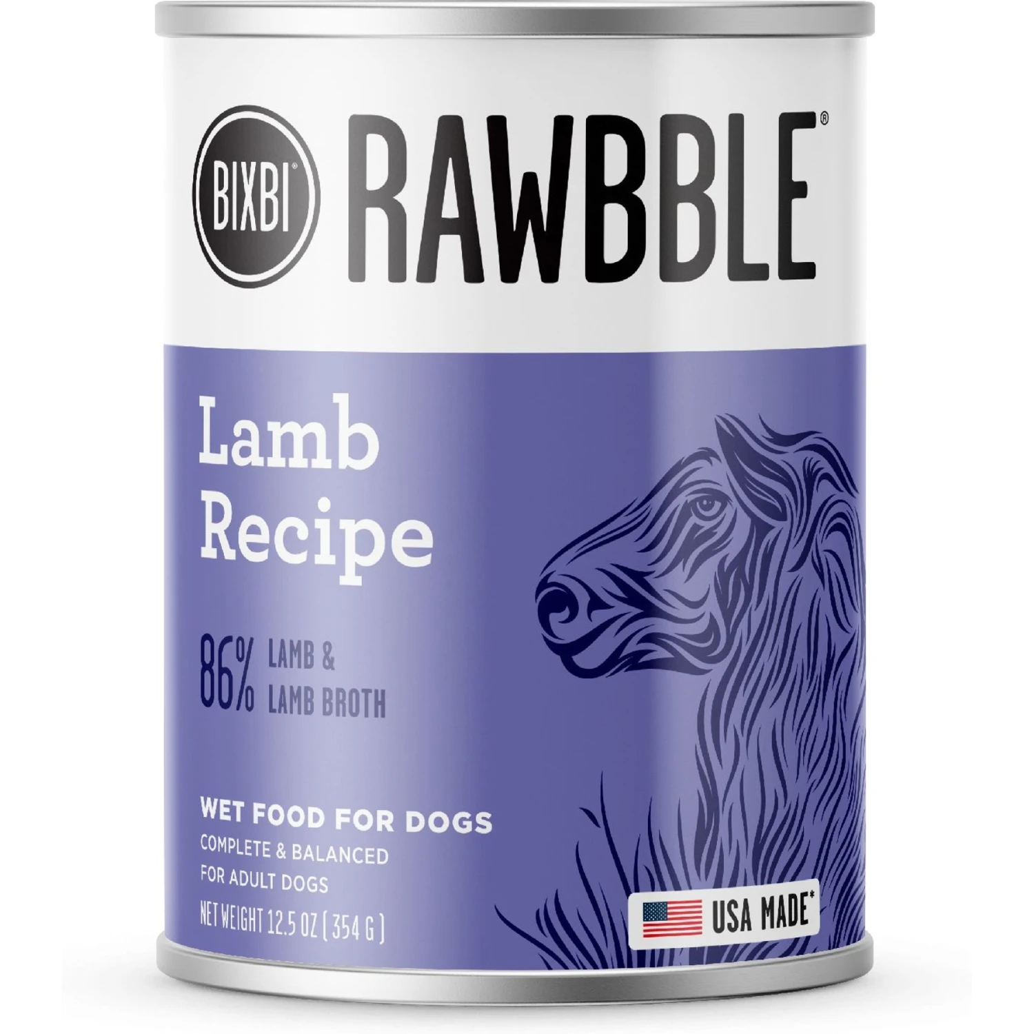 BIXBI Rawbble Grain-Free Canned Lamb Recipe Wet Dog Food, 12.5-oz Can, Case Of 12 1 BIXBI Rawbble Grain-Free Canned Lamb Recipe Wet Dog Food, 12.5-oz Can, Case Of 12