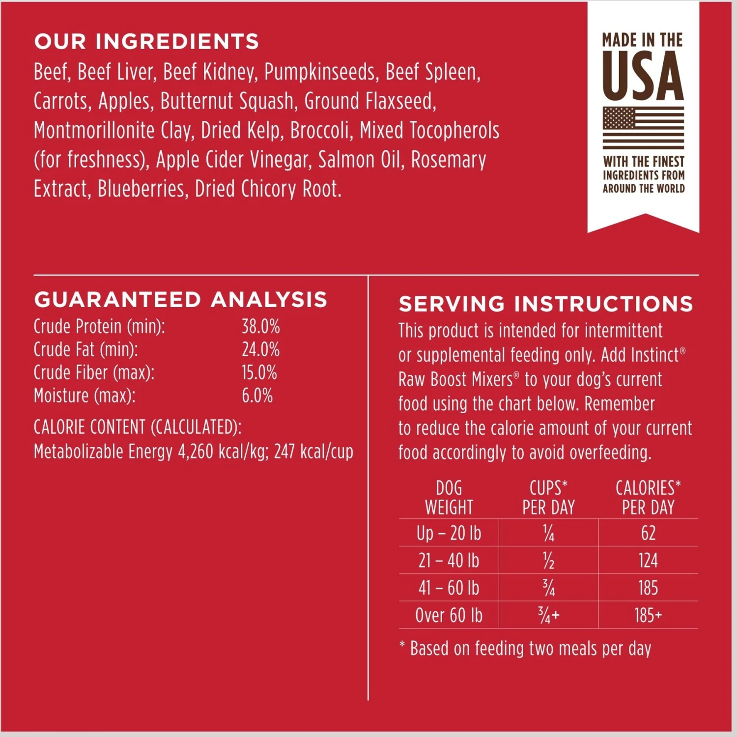 Instinct Raw Boost Mixers Beef Recipe Grain-Free Freeze-Dried Dog Food Topper 7 Instinct Raw Boost Mixers Beef Recipe Grain-Free Freeze-Dried Dog Food Topper - Image 7