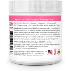 Wholistic Pet Organics WholeBiotics Powder Supplement For Dogs & Cats, 3-oz Jar -Pet Wellness 897974 PT2. AC SS1800 V1689794585