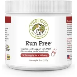 Wholistic Pet Organics Run Free Powder Supplement For Dogs & Cats