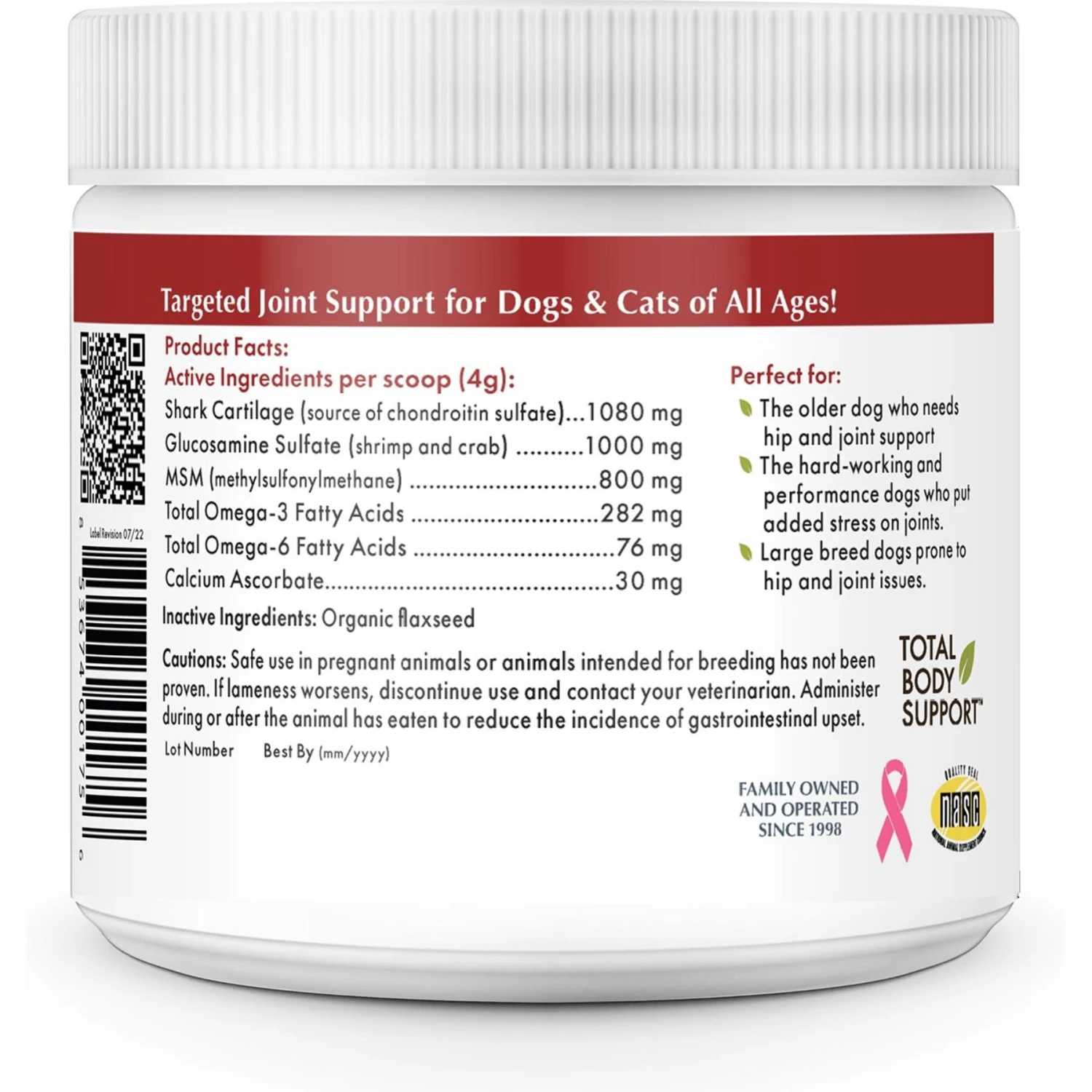 Wholistic Pet Organics Run Free Powder Supplement For Dogs & Cats 2 Wholistic Pet Organics Run Free Powder Supplement For Dogs & Cats - Image 2