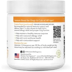 Wholistic Pet Organics Immune Boost Powder Supplement For Dogs & Cats -Pet Wellness 898078 PT2. AC SS1800 V1689950199