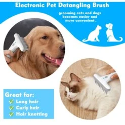 Ownpets Electric Detangling Brush For Dogs & Cats -Pet Wellness 902006 PT1. AC SS1800 V1688153481