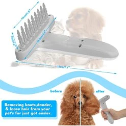 Ownpets Electric Detangling Brush For Dogs & Cats -Pet Wellness 902006 PT5. AC SS1800 V1688153486