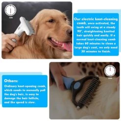 Ownpets Electric Detangling Brush For Dogs & Cats -Pet Wellness 902006 PT6. AC SS1800 V1688153486