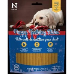N-Bone Chicken Flavor Holiday Puppy Teething Treats, 3.74-oz Bag