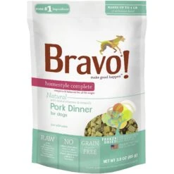 Bravo! Homestyle Complete Pork Dinner Grain-Free Freeze-Dried Dog Food