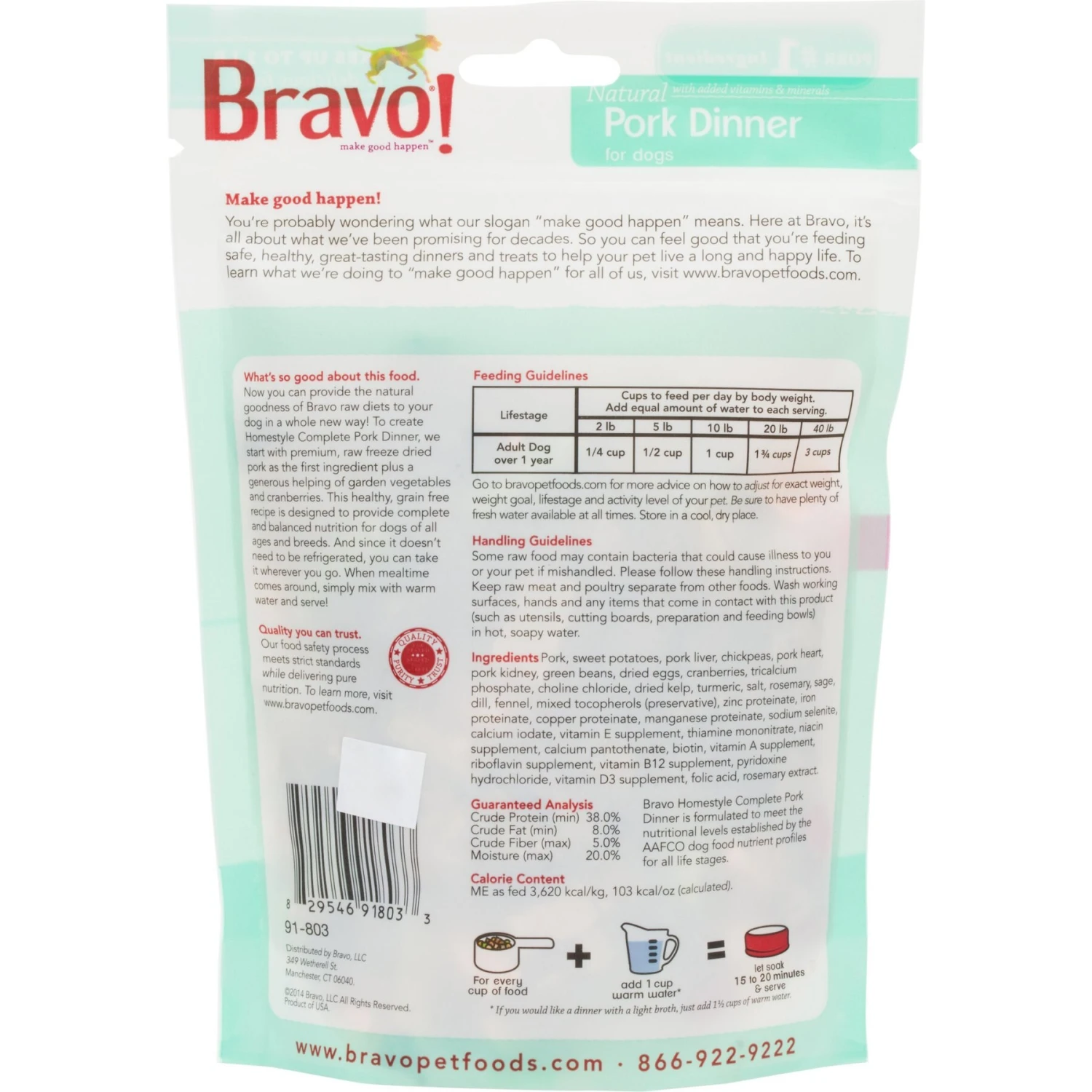 Bravo! Homestyle Complete Pork Dinner Grain-Free Freeze-Dried Dog Food 2 Bravo! Homestyle Complete Pork Dinner Grain-Free Freeze-Dried Dog Food - Image 2