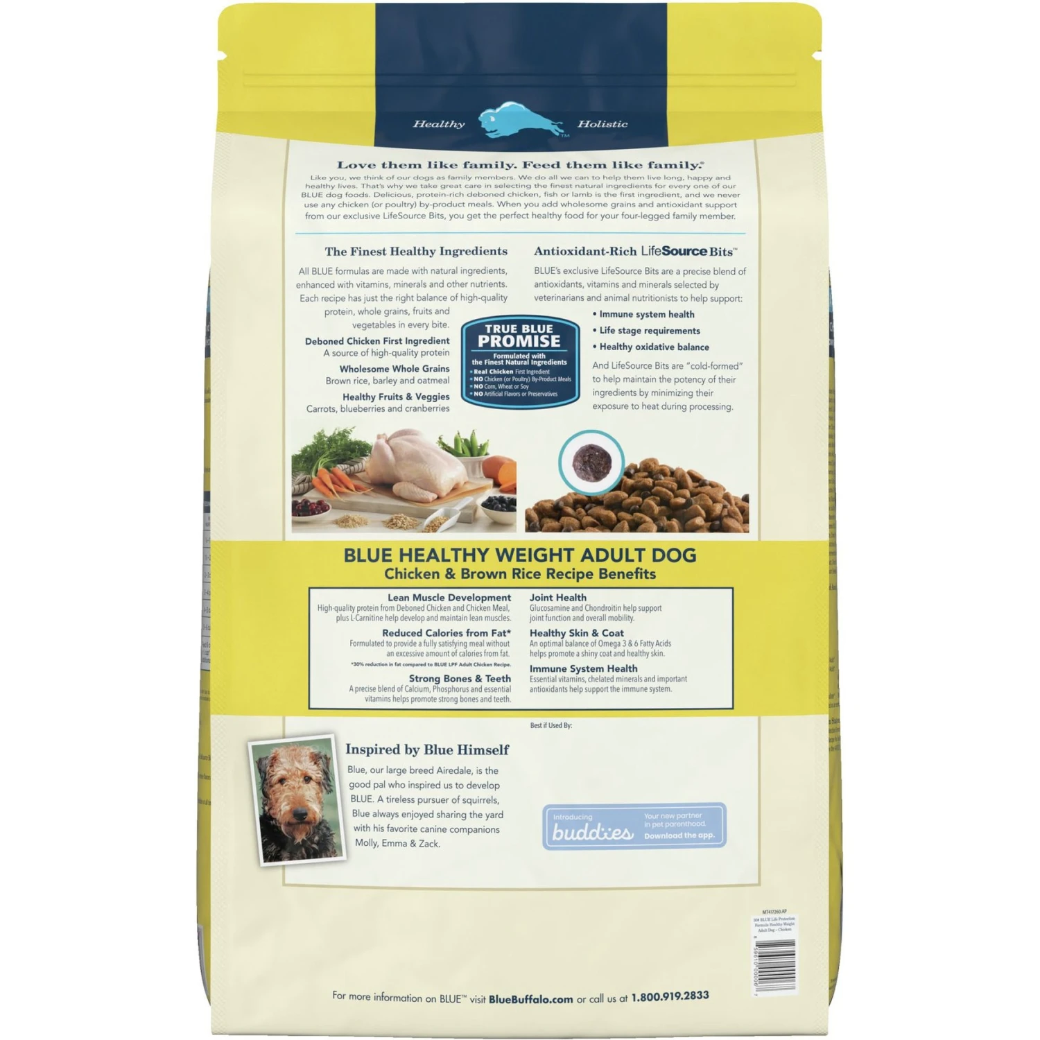 Blue Buffalo Life Protection Formula Healthy Weight Adult Chicken & Brown Rice Recipe Dry Dog Food & Blue Buffalo Homestyle Recipe Healthy Weight Chicken Dinner With Garden Vegetables & Brown Rice Canned Dog Food 7 Blue Buffalo Life Protection Formula Healthy Weight Adult Chicken & Brown Rice Recipe Dry Dog Food & Blue Buffalo Homestyle Recipe Healthy Weight Chicken Dinner With Garden Vegetables & Brown Rice Canned Dog Food - Image 7