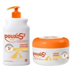 Douxo S3 PYO Antiseptic Antifungal Chlorhexidine Dog & Cat Wipes 30 Count & Douxo S3 PYO Antiseptic Antifungal Chlorhexidine Dog & Cat Shampoo