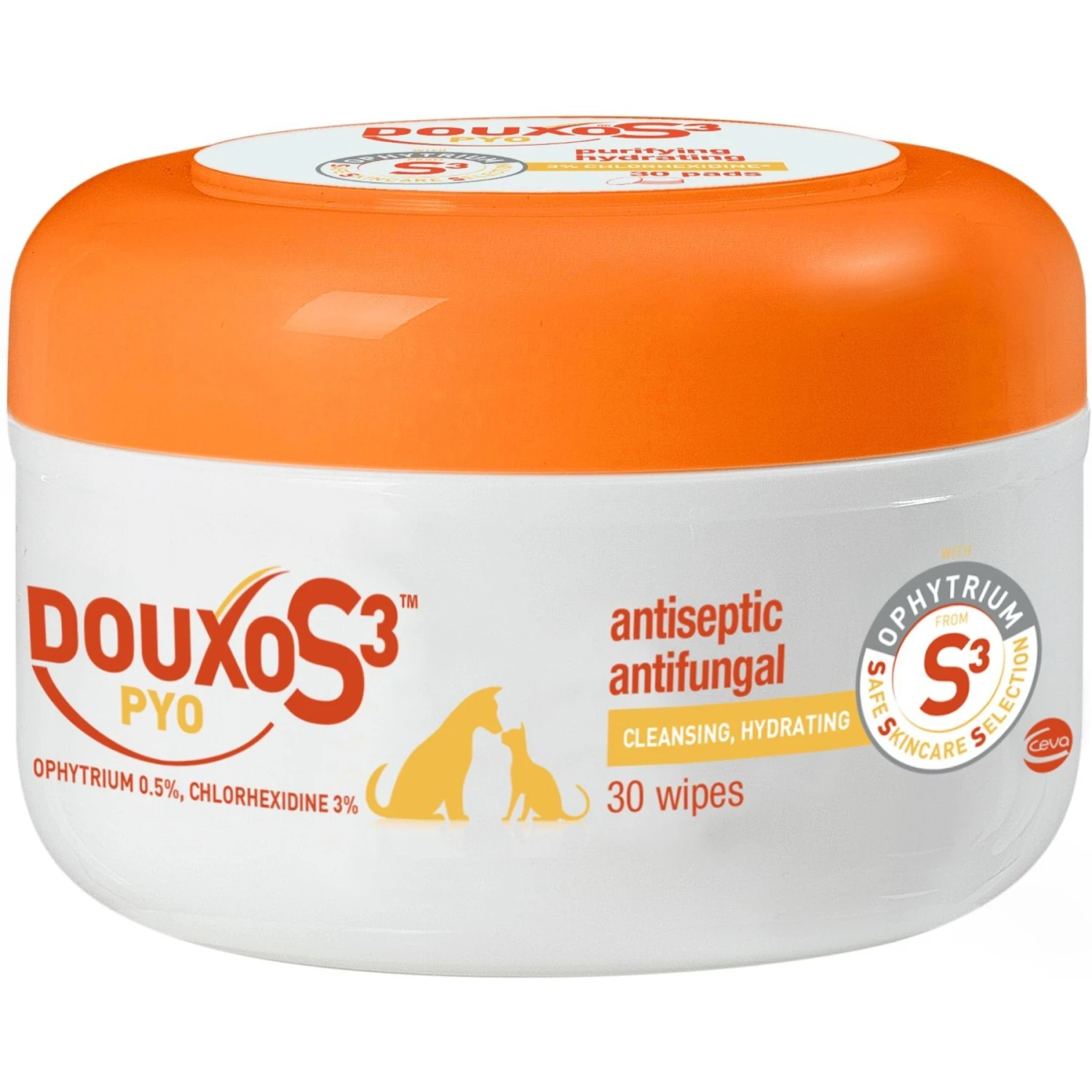 Douxo S3 PYO Antiseptic Antifungal Chlorhexidine Dog & Cat Wipes 30 Count & Douxo S3 PYO Antiseptic Antifungal Chlorhexidine Dog & Cat Shampoo 2 Douxo S3 PYO Antiseptic Antifungal Chlorhexidine Dog & Cat Wipes 30 Count & Douxo S3 PYO Antiseptic Antifungal Chlorhexidine Dog & Cat Shampoo - Image 2
