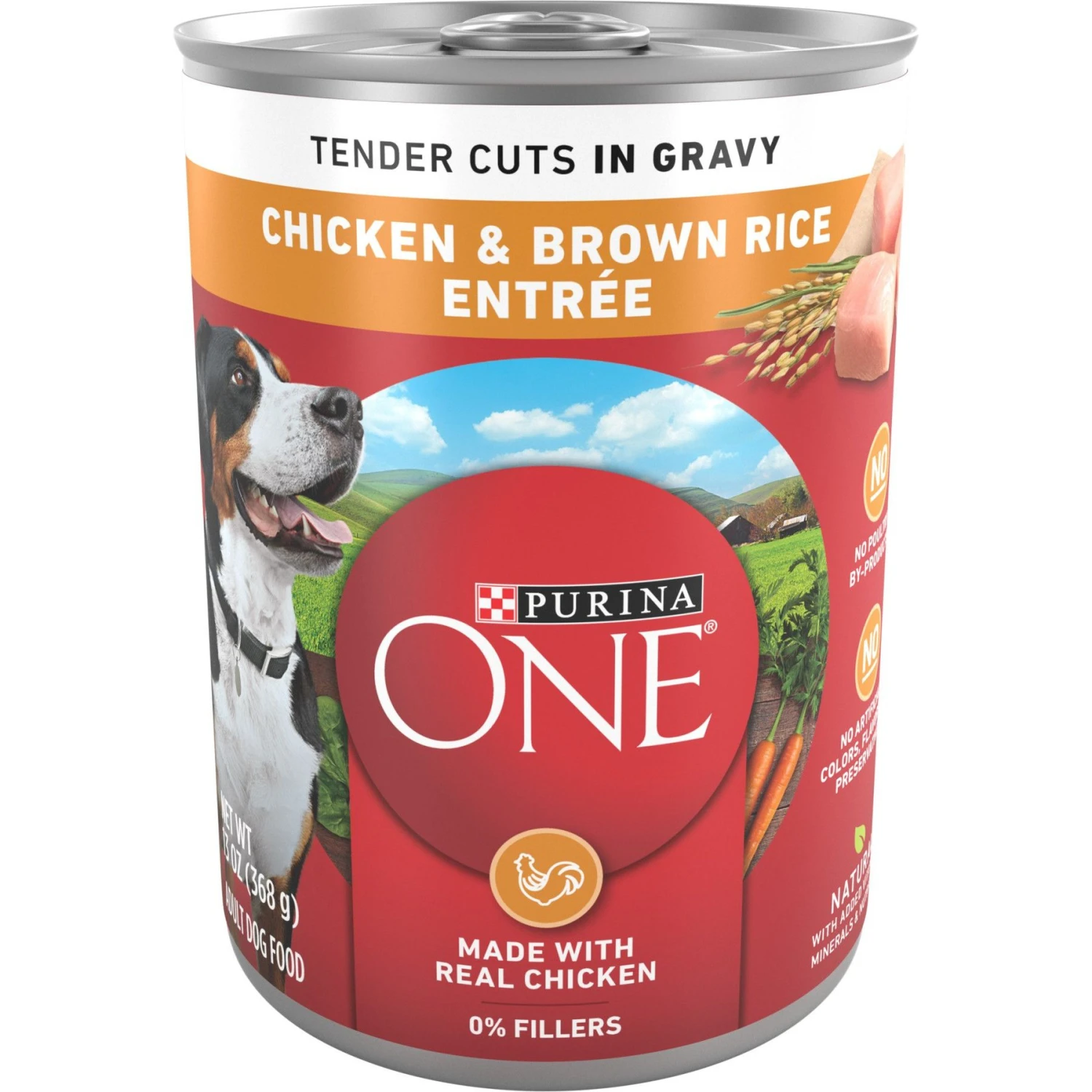 Purina ONE SmartBlend Tender Cuts In Gravy Chicken & Brown Rice Entree Adult Canned Dog Food 1 Purina ONE SmartBlend Tender Cuts In Gravy Chicken & Brown Rice Entree Adult Canned Dog Food