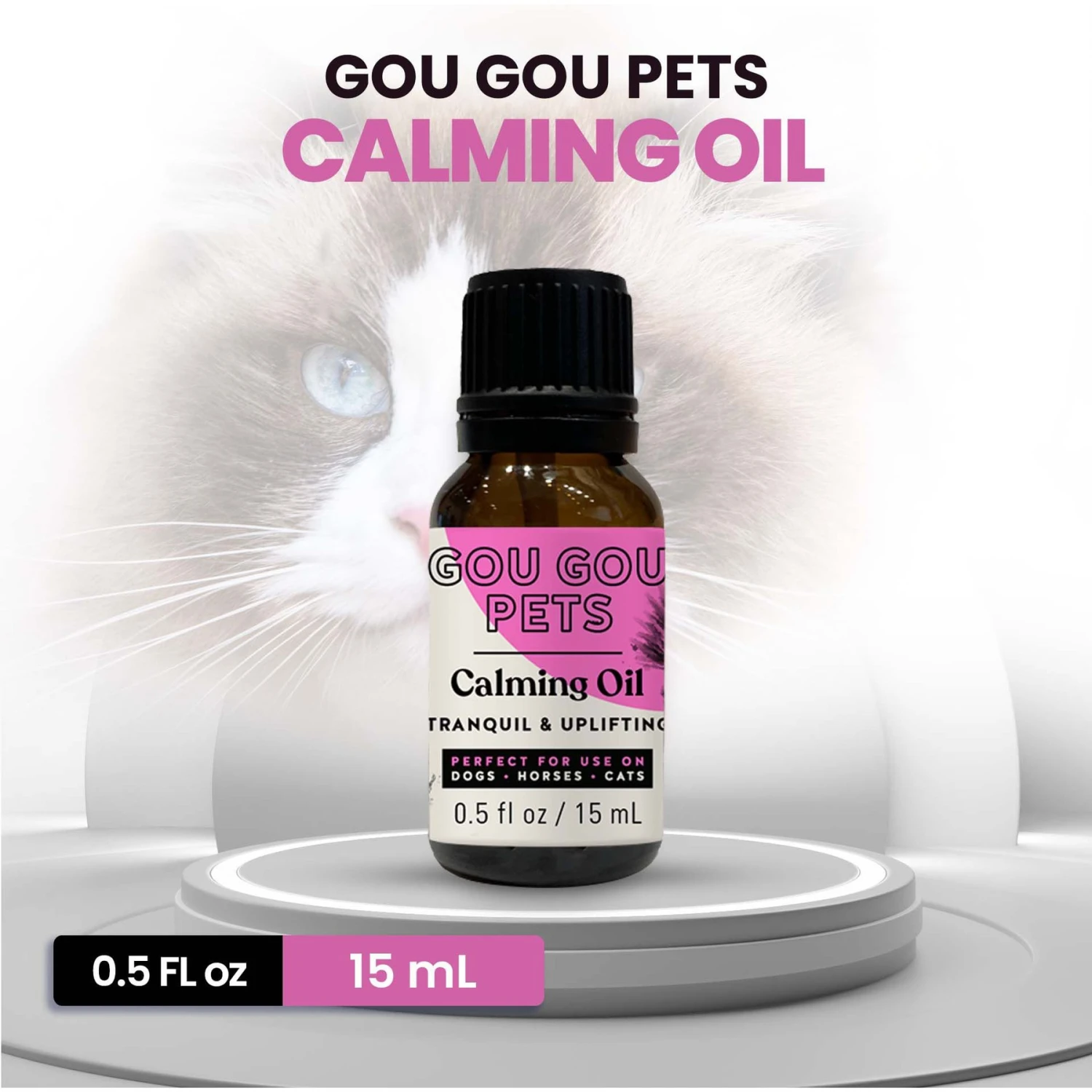 Gou Gou Pets Calming Essential Oil Blend For Anxiety Dog & Cat Spray, 15-ml Bottle 3 Gou Gou Pets Calming Essential Oil Blend For Anxiety Dog & Cat Spray, 15-ml Bottle - Image 3