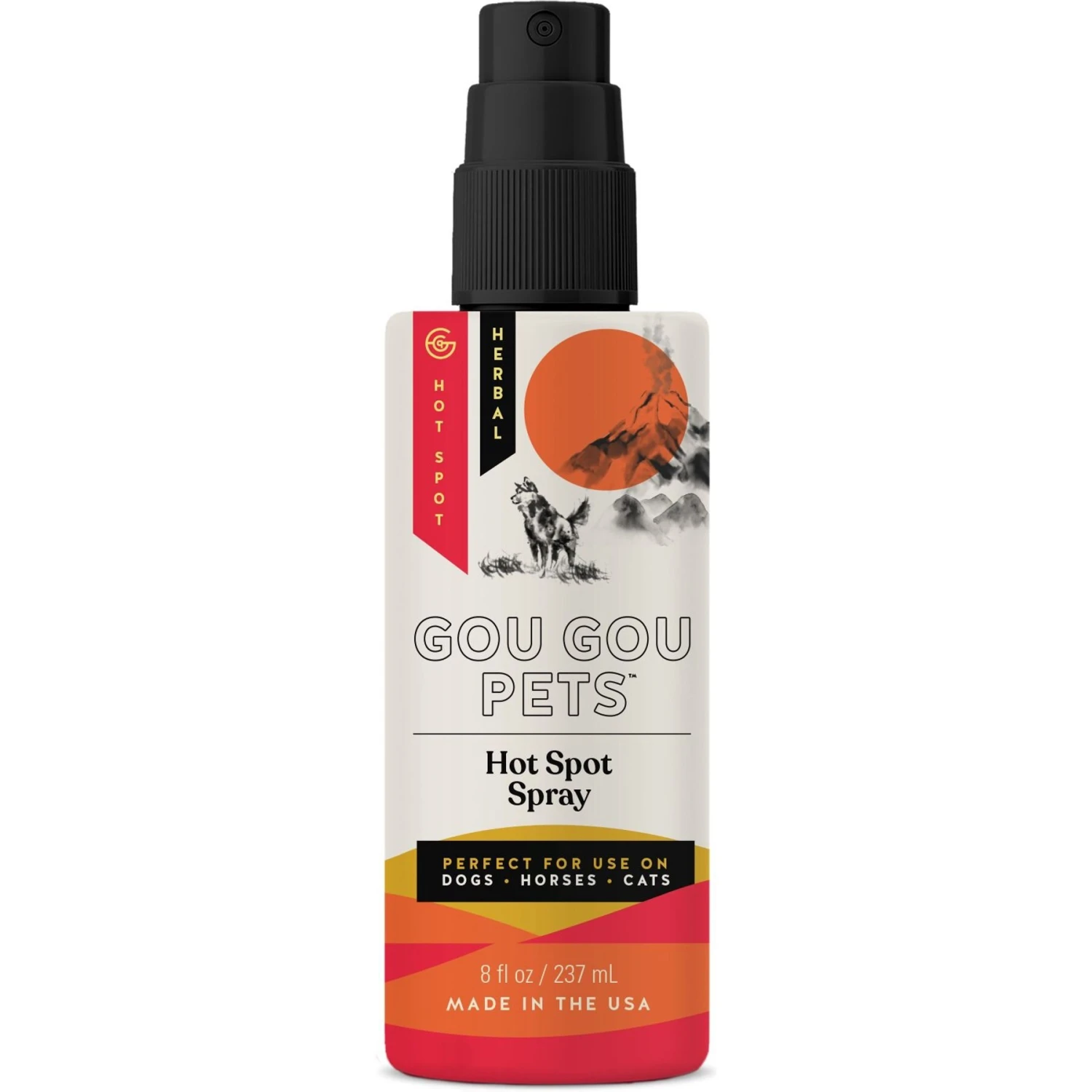 Gou Gou Pets Hot Spot Spray For Dog, Cat & Horse, 8-oz Bottle 1 Gou Gou Pets Hot Spot Spray For Dog, Cat & Horse, 8-oz Bottle