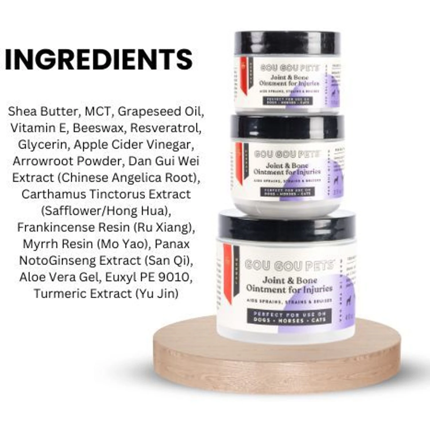 Gou Gou Pets Joint & Bone Ointment For Injuries Dog, Cat & Horse Cream 2 Gou Gou Pets Joint & Bone Ointment For Injuries Dog, Cat & Horse Cream - Image 2