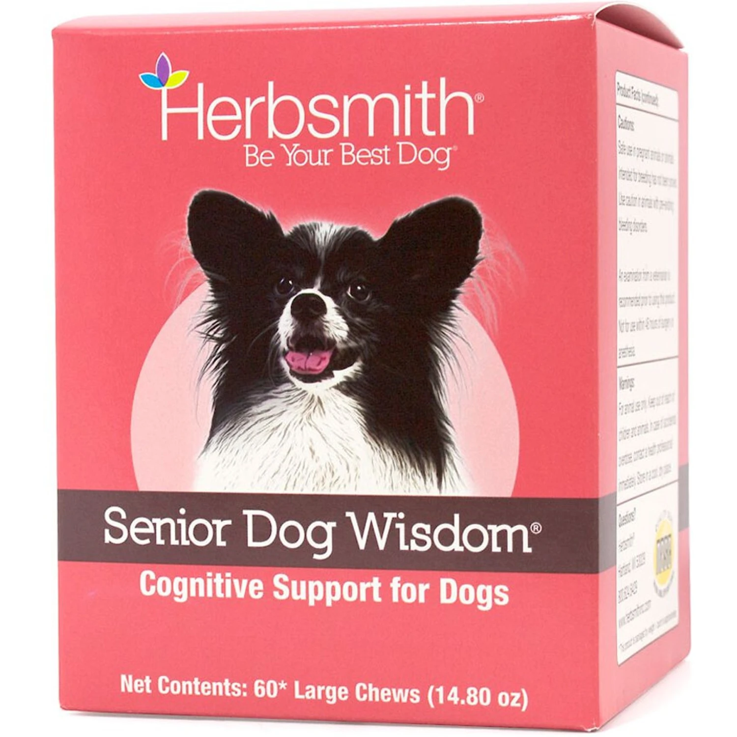 Herbsmith Senior Dog Wisdom Cognitive Support Soft Chews Dog Supplement, 60 Count 1 Herbsmith Senior Dog Wisdom Cognitive Support Soft Chews Dog Supplement, 60 Count