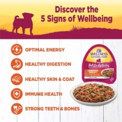 Wellness Petite Entrees Shredded Medley Chicken & Turkey Small Breed Natural Wet Dog Food, 3-oz Cup, 12 Count 8 Wellness Petite Entrees Shredded Medley Chicken & Turkey Small Breed Natural Wet Dog Food, 3-oz Cup, 12 Count -Pet Wellness 931646 PT2. AC SS1800 V1692110534