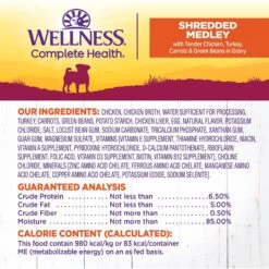 Wellness Petite Entrees Shredded Medley Chicken & Turkey Small Breed Natural Wet Dog Food, 3-oz Cup, 12 Count 10 Wellness Petite Entrees Shredded Medley Chicken & Turkey Small Breed Natural Wet Dog Food, 3-oz Cup, 12 Count -Pet Wellness 931646 PT4. AC SS1800 V1692110649