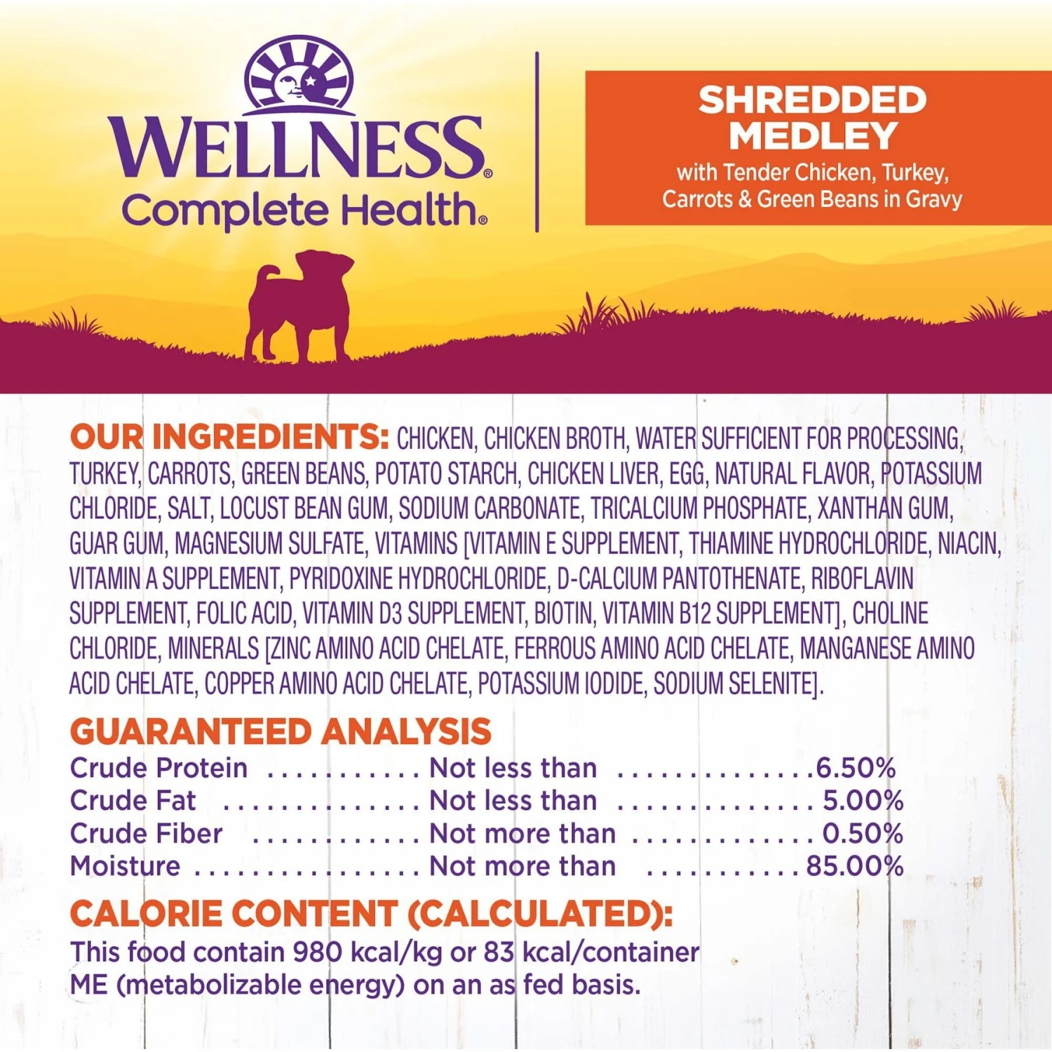 Wellness Petite Entrees Shredded Medley Chicken & Turkey Small Breed Natural Wet Dog Food, 3-oz Cup, 12 Count 5 Wellness Petite Entrees Shredded Medley Chicken & Turkey Small Breed Natural Wet Dog Food, 3-oz Cup, 12 Count - Image 5