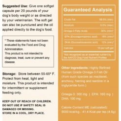 Chew + Heal Omega Skin + Coat Softgels Made With Wild-Caught Fish Oil Supplement For Dogs & Cats -Pet Wellness 931798 PT7. AC SS1800 V1692390676