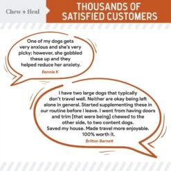 Chew + Heal Anxiety & Stress Dog Supplement 13 Chew + Heal Anxiety & Stress Dog Supplement -Pet Wellness 931830 PT4. AC SS1800 V1692386991