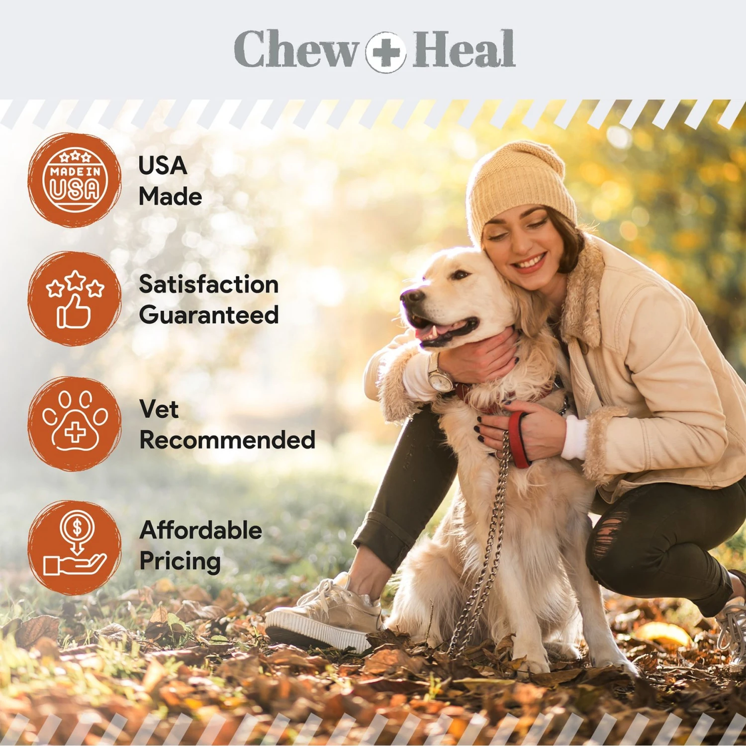 Chew + Heal Anxiety & Stress Dog Supplement 8 Chew + Heal Anxiety & Stress Dog Supplement - Image 8