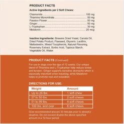 Chew + Heal Anxiety & Stress Dog Supplement 17 Chew + Heal Anxiety & Stress Dog Supplement -Pet Wellness 931830 PT8. AC SS1800 V1692390675