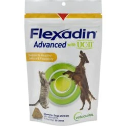 Vetoquinol Flexadin Advanced With UCII Collagen Soft Chews Joint Supplement For Dogs & Cats