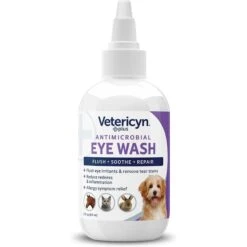 Vetericyn Plus Antimicrobial Eye Wash For Dogs, Cats, Horses & Small Pets & Vetericyn Plus Antimicrobial Ophthalmic Pet Gel -Pet Wellness 933646 PT2. AC SS1800 V1692303976