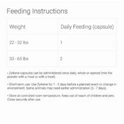 Vetoquinol Zylkene Capsules Calming Supplement For Dogs -Pet Wellness 93444 PT7. AC SS1800 V1518038448