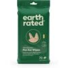 Earth Rated Hypoallergenic & Plant Based Oatmeal Scent Dog Ear Wipes, 60 Count