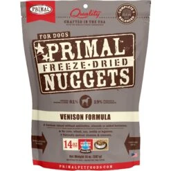 Primal Venison Nuggets Grain-Free Raw Freeze-Dried Dog Food