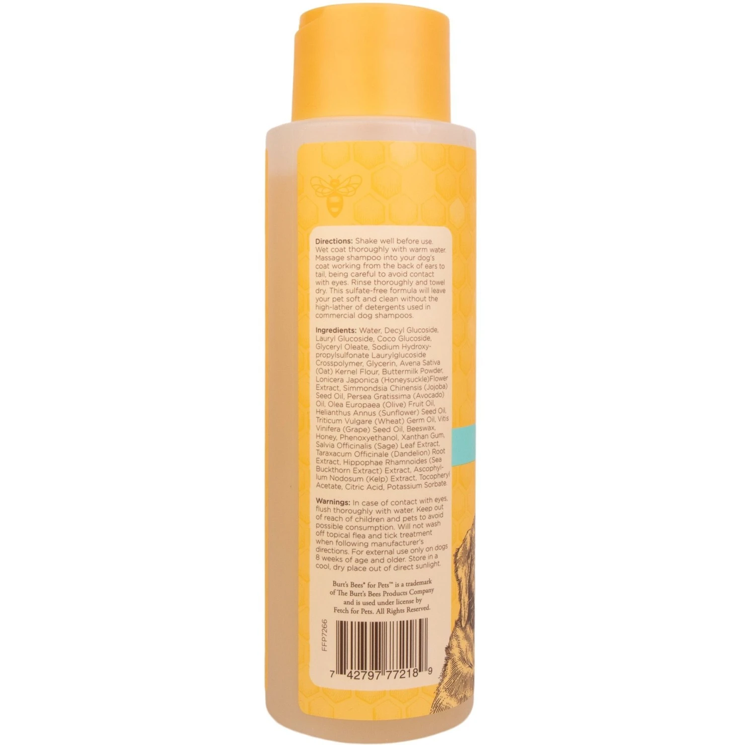 Burt's Bees Itch Soothing Honeysuckle Shampoo 3 Burt's Bees Itch Soothing Honeysuckle Shampoo - Image 3