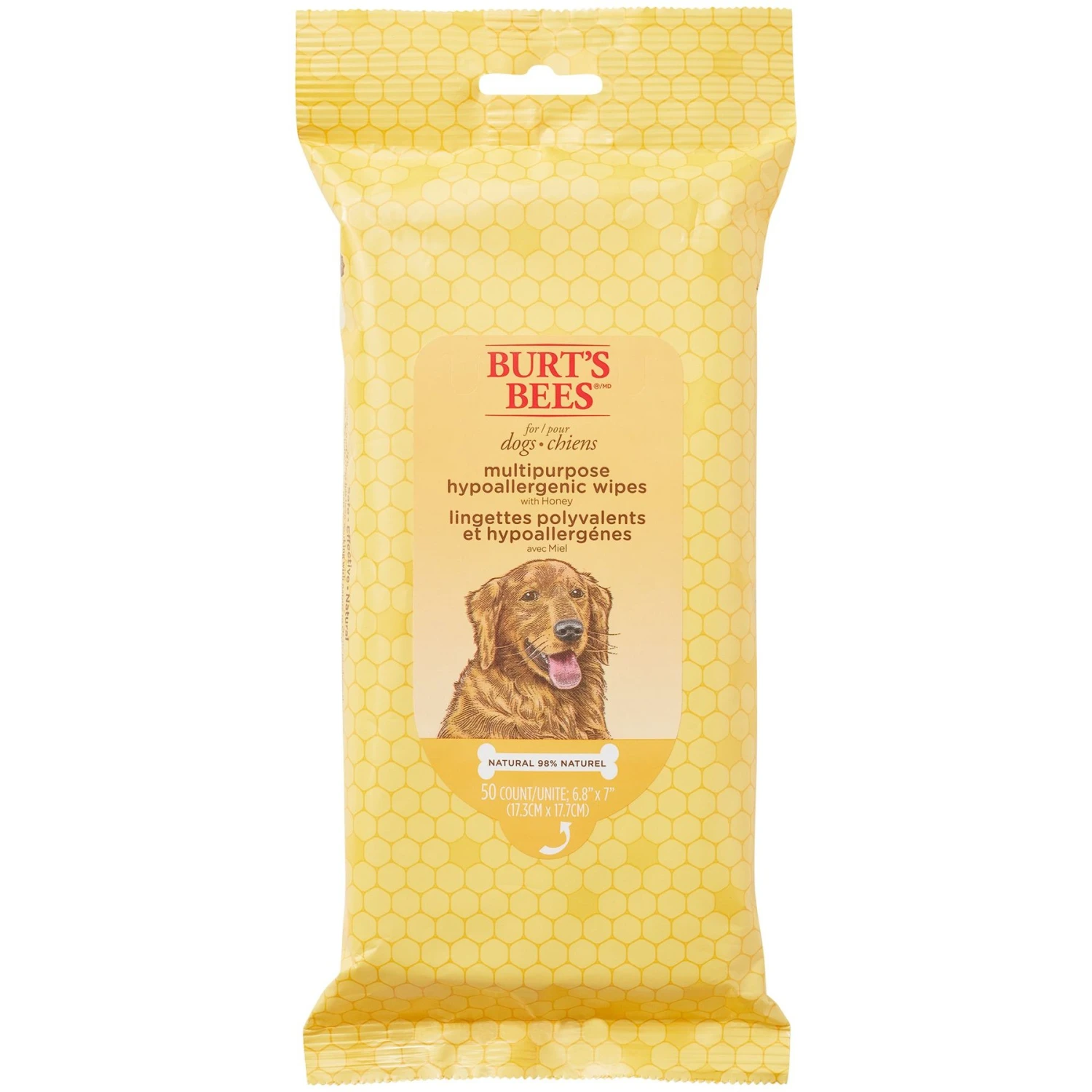 Burt's Bees Multipurpose Wipes With Honey For Dogs 1 Burt's Bees Multipurpose Wipes With Honey For Dogs