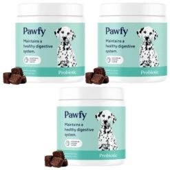 Pawfy Probiotic Chicken Flavor Chews Dog Supplement