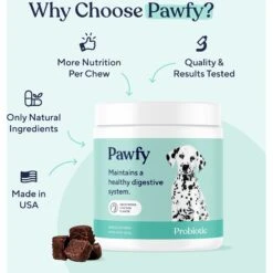 Pawfy Probiotic Chicken Flavor Chews Dog Supplement -Pet Wellness 941430 PT3. AC SS1800 V1692738726
