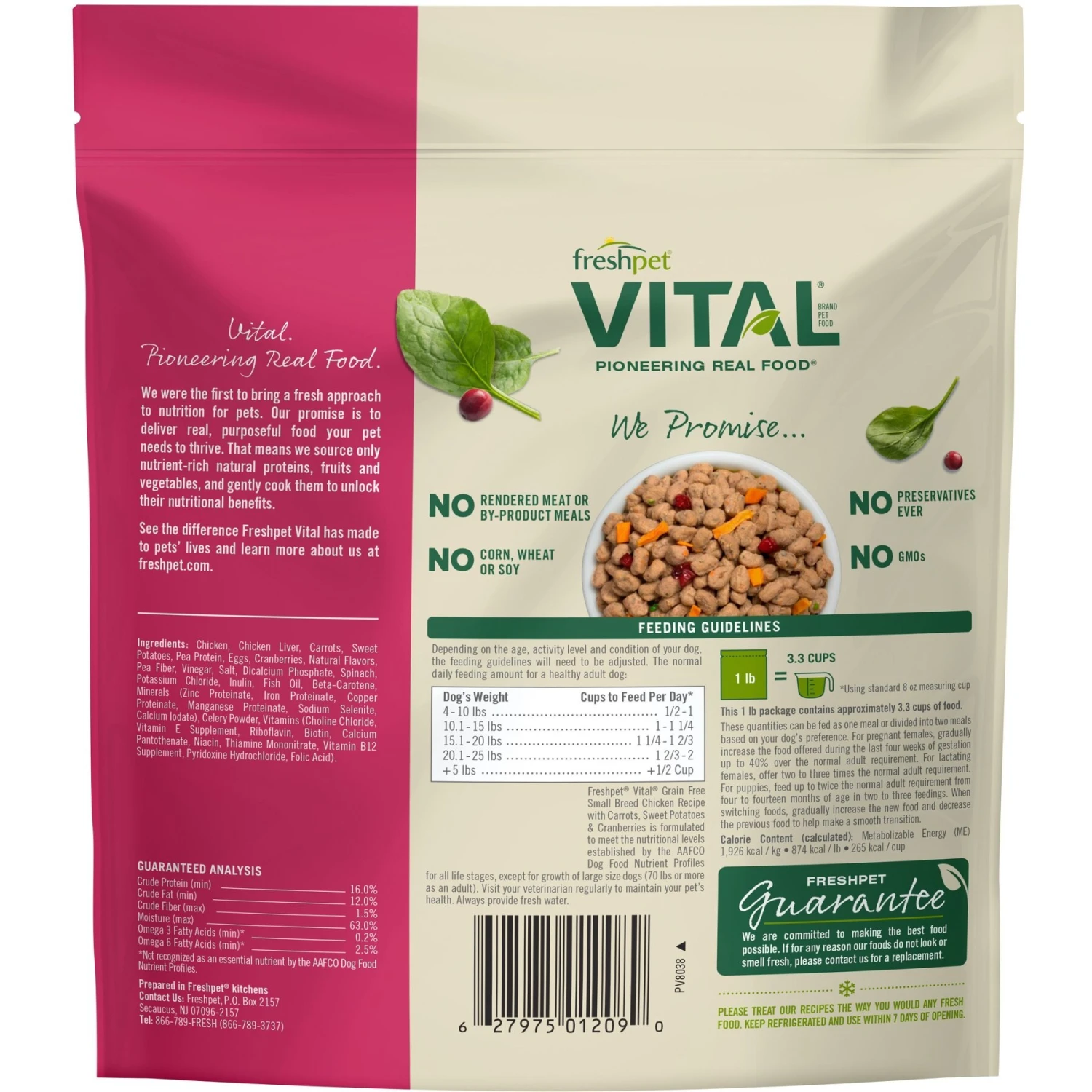 Freshpet Dognation Chicken Recipe Fresh Dog Treats & Freshpet Vital Chicken Recipe Grain-Free Small Breed Fresh Dog Food 5 Freshpet Dognation Chicken Recipe Fresh Dog Treats & Freshpet Vital Chicken Recipe Grain-Free Small Breed Fresh Dog Food - Image 5