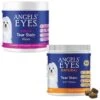 Angels' Eyes Gentle Tear Stain Wipes For Dogs & Angels' Eyes Natural Chicken Flavored Soft Chew Tear Stain Supplement For Dogs & Cats