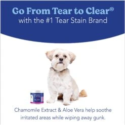 Angels' Eyes Gentle Tear Stain Wipes For Dogs & Angels' Eyes Natural Chicken Flavored Soft Chew Tear Stain Supplement For Dogs & Cats -Pet Wellness 941614 PT3. AC SS1800 V1692796449