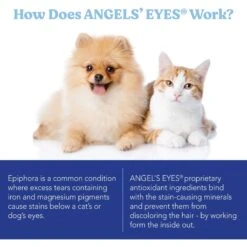 Angels' Eyes Gentle Tear Stain Wipes For Dogs & Angels' Eyes Natural Chicken Flavored Soft Chew Tear Stain Supplement For Dogs & Cats -Pet Wellness 941614 PT7. AC SS1800 V1692796508