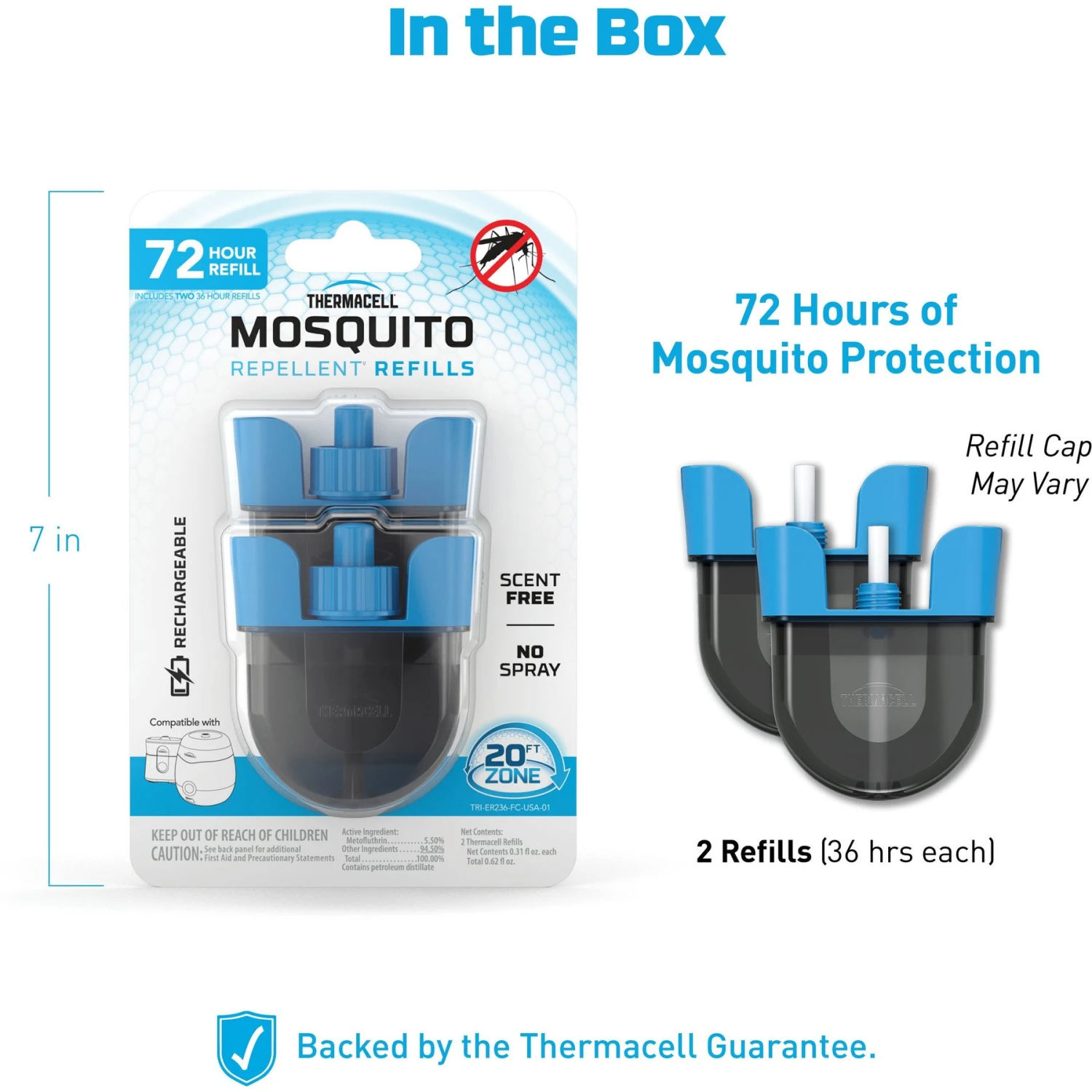 Thermacell E55 Rechargable Mosquito Repeller & Thermacell Rechargeable Mosquito Repellent Refills, 36 Hours 6 Thermacell E55 Rechargable Mosquito Repeller & Thermacell Rechargeable Mosquito Repellent Refills, 36 Hours - Image 6