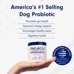 PetLab Co. Itch Relief Pork Flavor Dog Supplement, 30 Count & PetLab Co. Probiotic Pork Flavored Soft Chews Digestive Supplement For Dogs, 30 Count -Pet Wellness 947814 PT6. AC SS1800 V1693344549