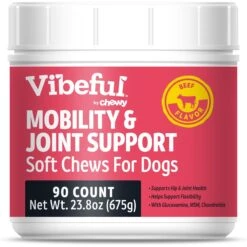 Vibeful 10-in-1 Multivitamin Bites Peanut Butter Flavored Soft Chews Multivitamin For Dogs & Vibeful Mobility & Joint Health Beef Flavored Soft Chews Joint Supplement For Dogs 14 Vibeful 10-in-1 Multivitamin Bites Peanut Butter Flavored Soft Chews Multivitamin For Dogs & Vibeful Mobility & Joint Health Beef Flavored Soft Chews Joint Supplement For Dogs -Pet Wellness 947830 PT5. AC SS1800 V1693344547