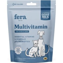 Fera Pet Organics Multivitamin Goat Milk Topper For Dogs & Cats, 60 Count