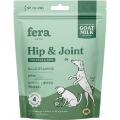 Fera Pet Organics Hip + Joint Goat Milk Topper For Dogs & Cats, 60 Count