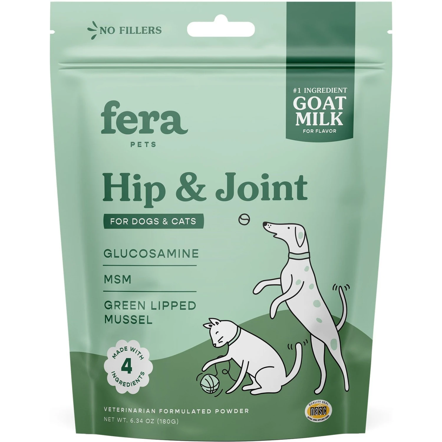 Fera Pet Organics Hip + Joint Goat Milk Topper For Dogs & Cats, 60 Count 1 Fera Pet Organics Hip + Joint Goat Milk Topper For Dogs & Cats, 60 Count