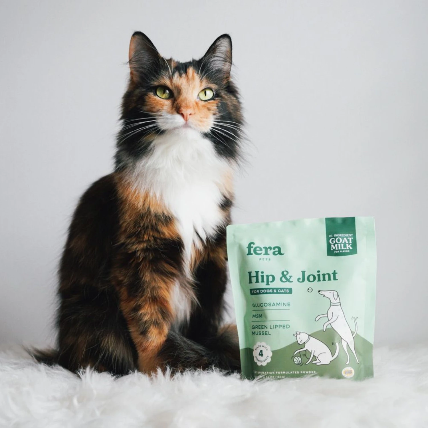 Fera Pet Organics Hip + Joint Goat Milk Topper For Dogs & Cats, 60 Count 5 Fera Pet Organics Hip + Joint Goat Milk Topper For Dogs & Cats, 60 Count - Image 5